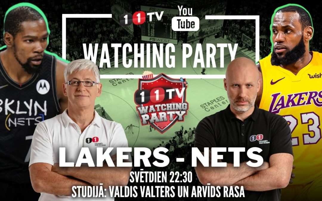 🔴 LAKERS-NETS | NBA Pirmssezonas Atklāšanas Watching Party ar Ģenerāli un Bukmeikeru