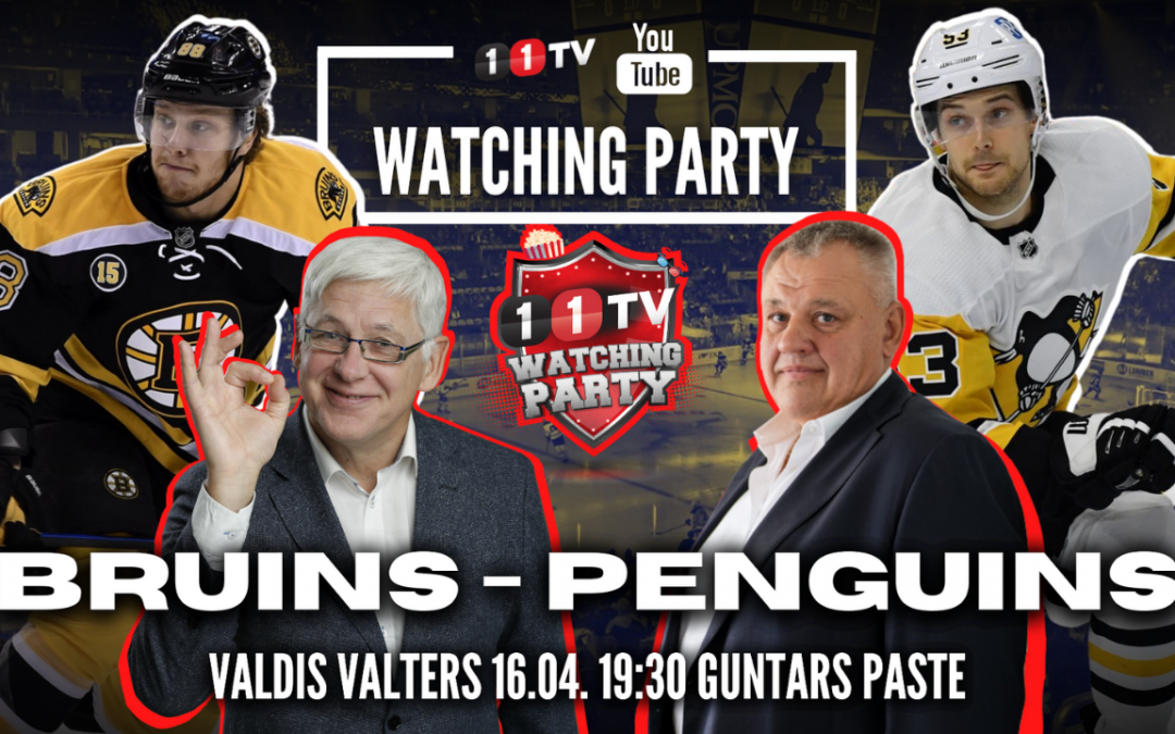 BRUINS – PENGUINS | NHL Watching Party ar Guntaru Pasti un Ģenerāli