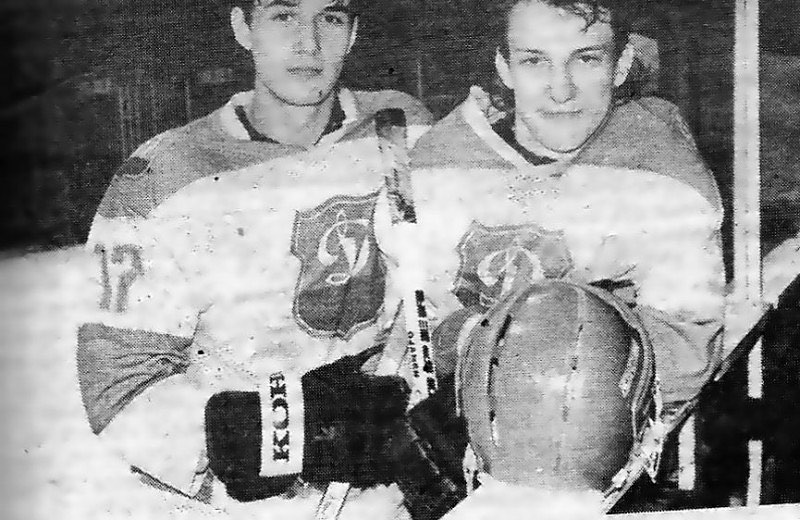 #atpakaļmetiens🏒 Sergejs Žoltoks un Sandis Ozoliņš Rīgas “Dinamo” formās 1989.gadā⭐️🎞️